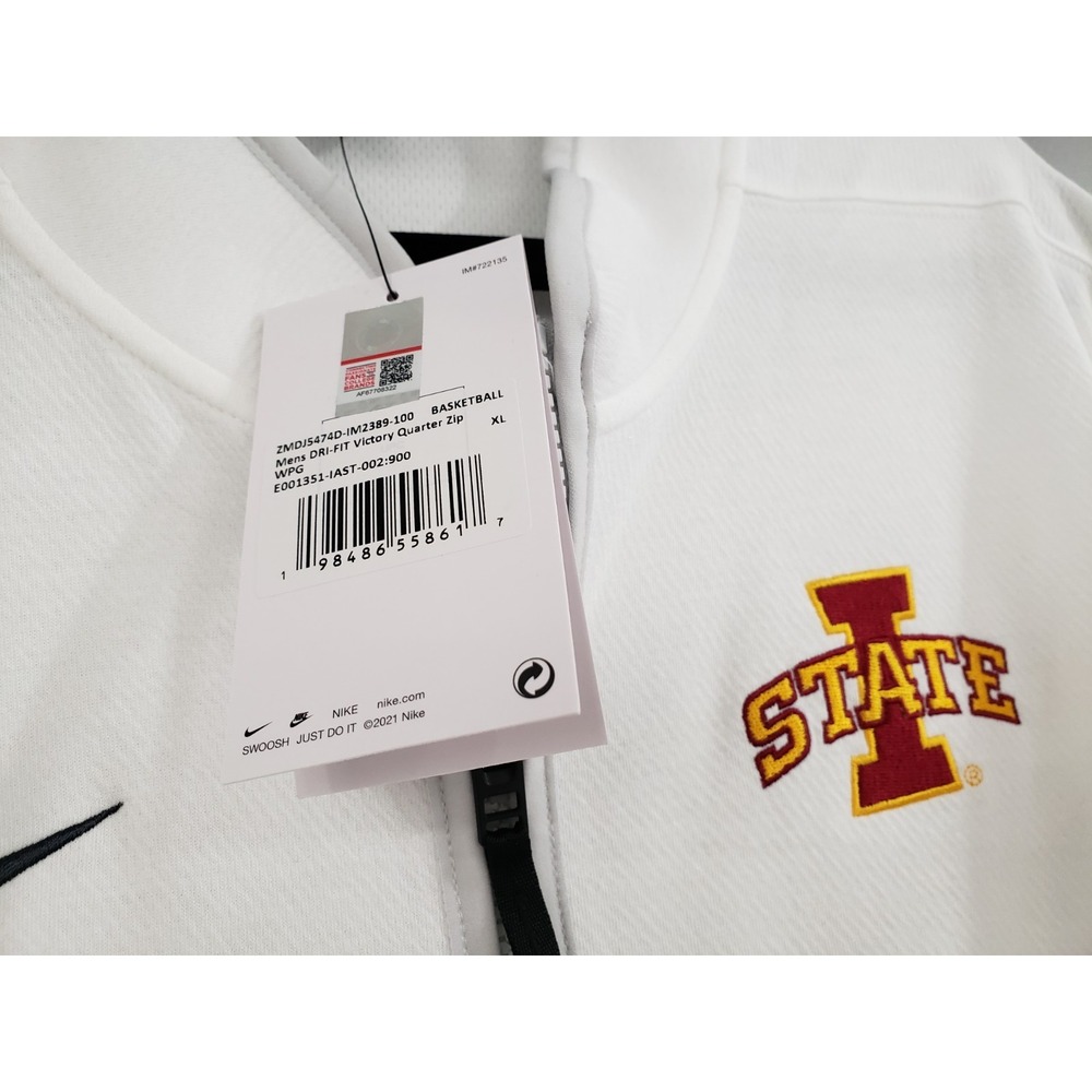 NEW MENS XL IOWA STATE CYCLONES NCAA mens quarter zip pullover basketball - Picture 3 of 6